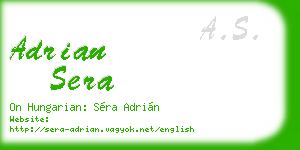 adrian sera business card